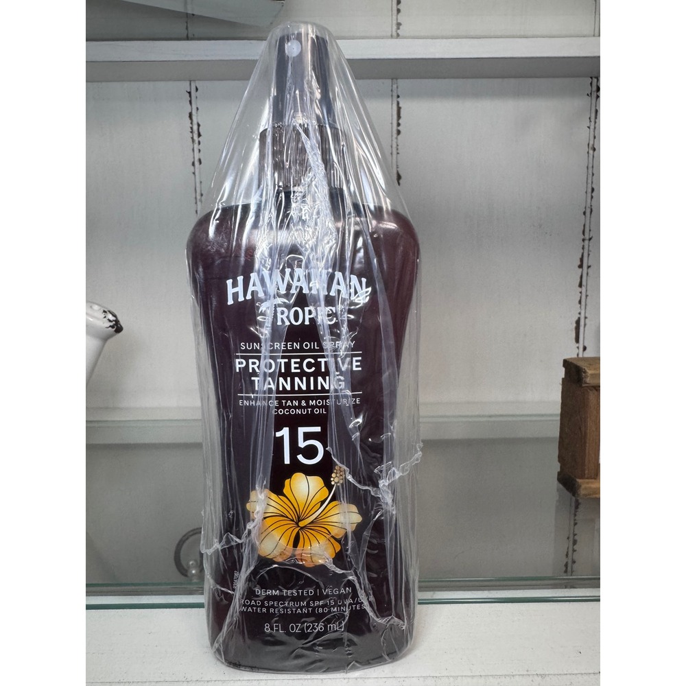 Hawaiian Tropic Protective Tanning Sunscreen Oil Spray SPF 15 Coconut Oil 8oz